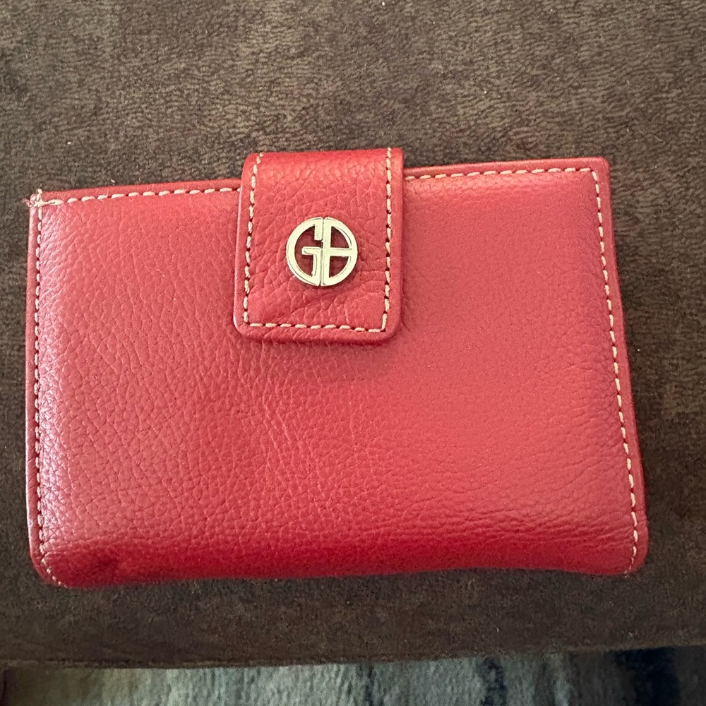 Giani Bernini Red Leather Wallet